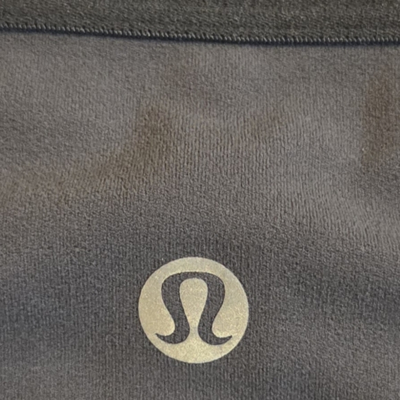 Lululemon Athletica Principal Dancer Leggings With Gold Trim- In Army Green - Picture 6 of 9